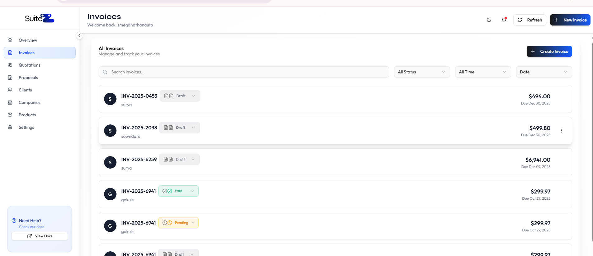 SuiteZ Revenue Analytics